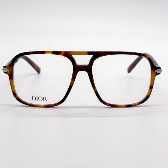 NEW DIOR DIORBLACKSUITO N3I 2500 SQUARE HAVANA EYEGLASSES DIOR - Picture 1 of 8